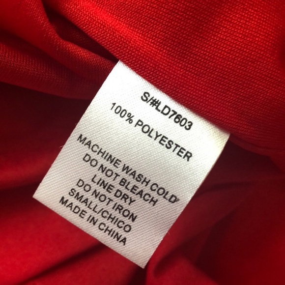 C. Luce red dress with mesh inlay size small - Picture 7 of 7